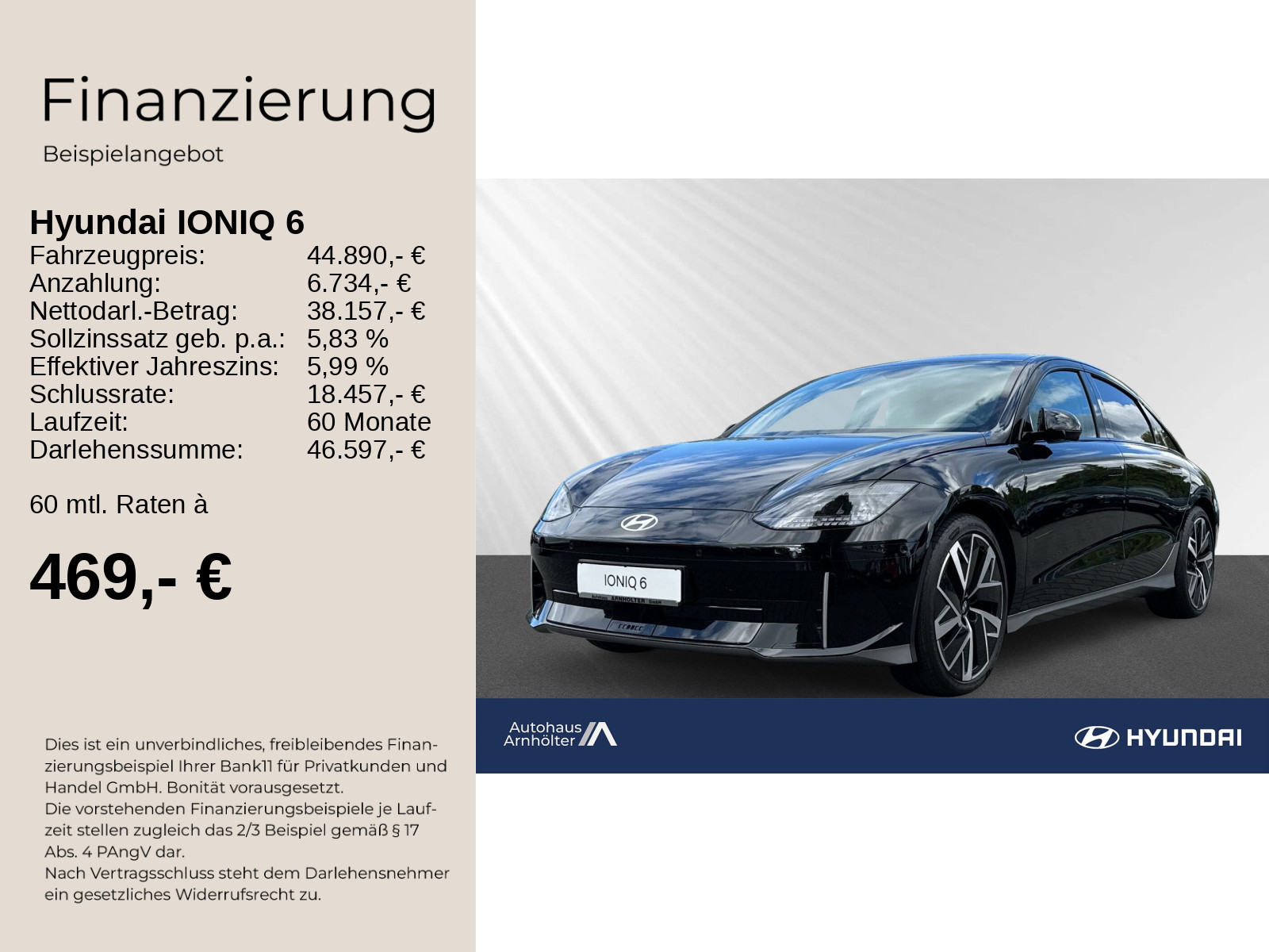 IONIQ 6 77,4kWh 4WD UNIQ+LEDER+BOSE+MATRIX+ 360°