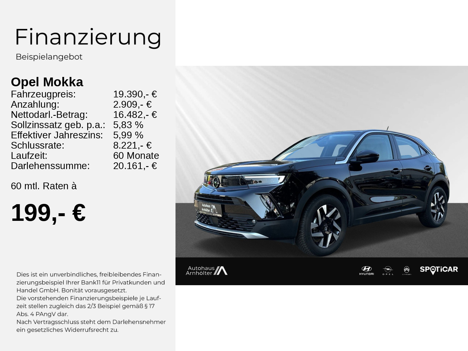 Mokka Elegance 100PS+NAVI+KAMERA+SITZHEIZ+PDC+++