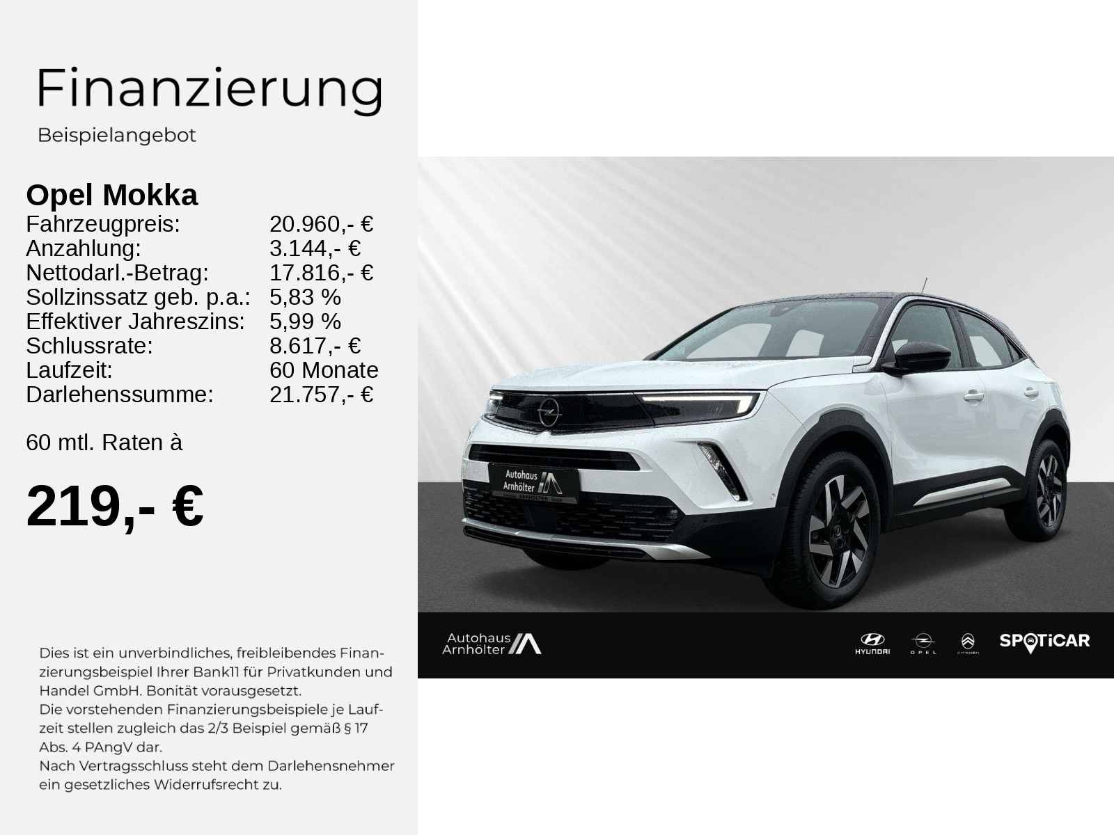 Mokka Elegance 130PS +NAVI+KAMERA+SITZHEIZG+PDC+