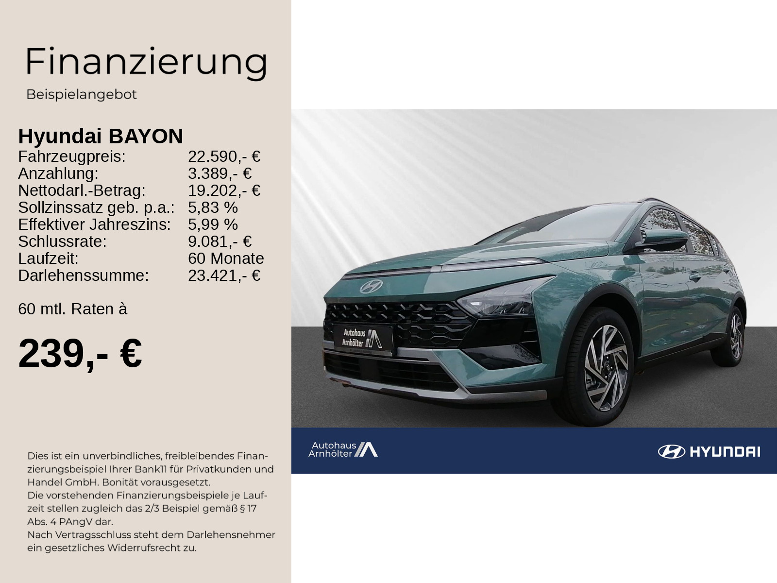 BAYON FL (MY25) 1.0 T-GDI 6-MT 2WD Trend+BOSE+KP