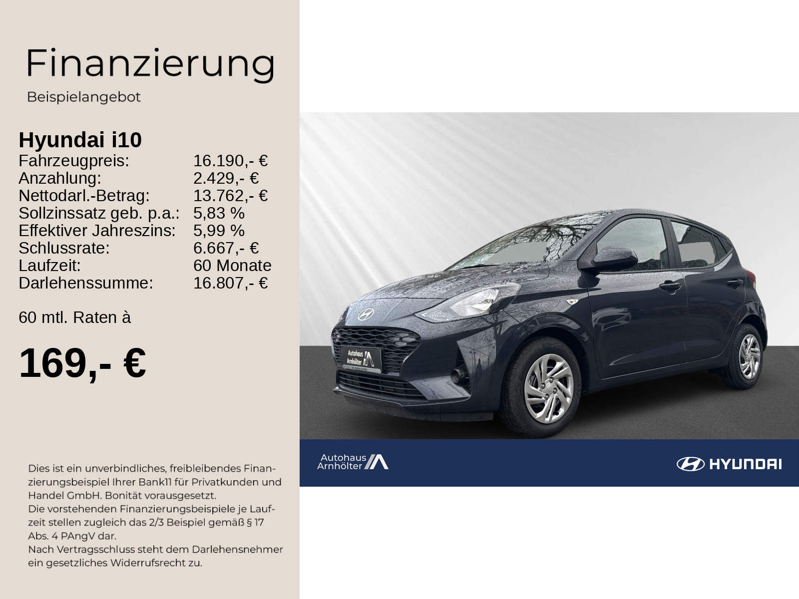 i10 MY25 1.0 SELECT +KAMERA+NAVI+PDC+CARPLAY+4S+
