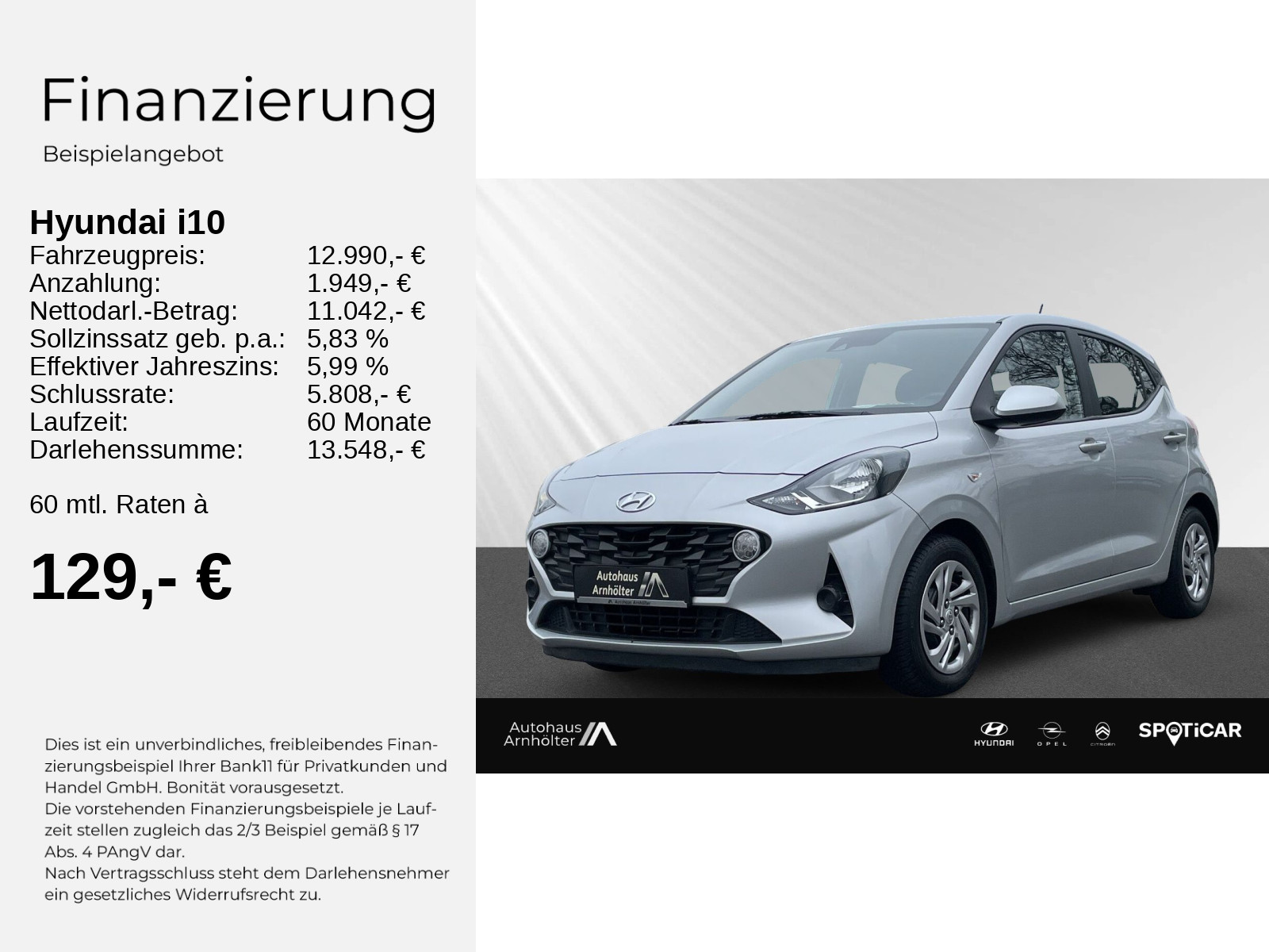 i10 (MJ22) 1.0 Benzin M/T Select Funktionspaket