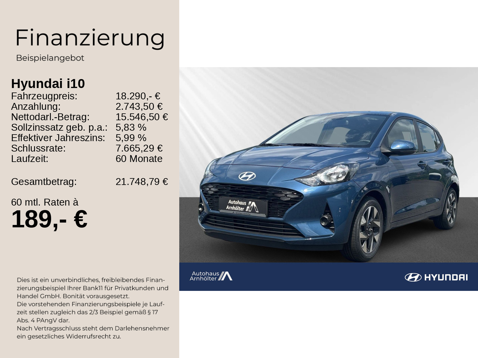 i10 MY25 1.0 AT TREND +NAVI+KAMERA+CARPLAY+PDC+
