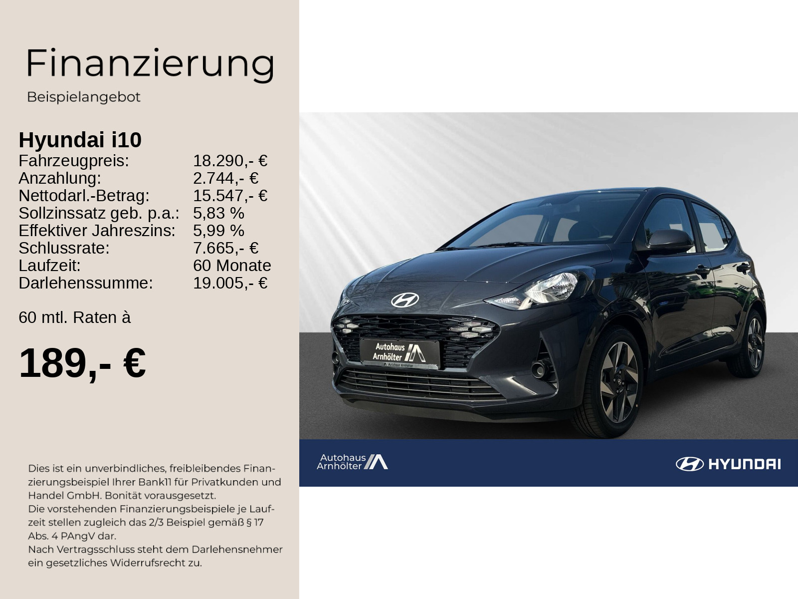 i10 MY25 1.0 A/T TREND +NAVI+KAMERA+CARPLAY+PDC+