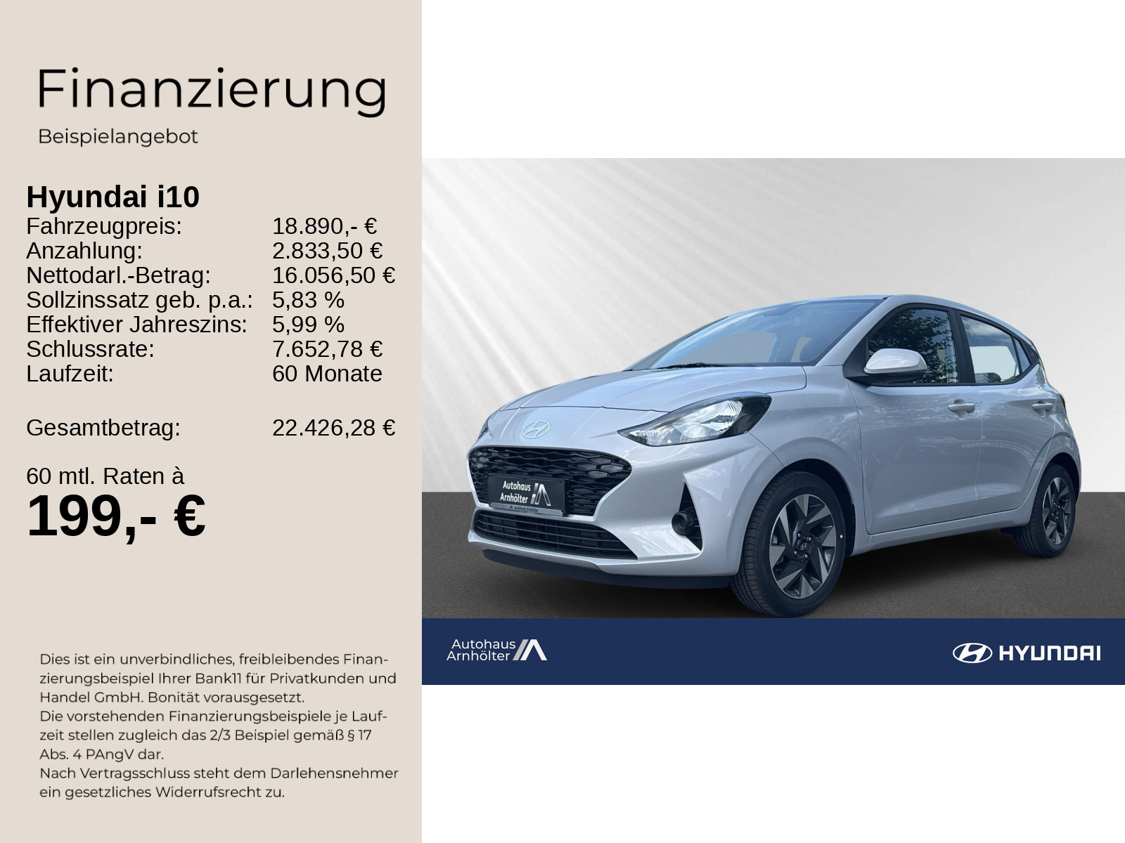 i10 MY25 1.0 A/T TREND +KOMFORTPAKET+NAV+KAMERA+