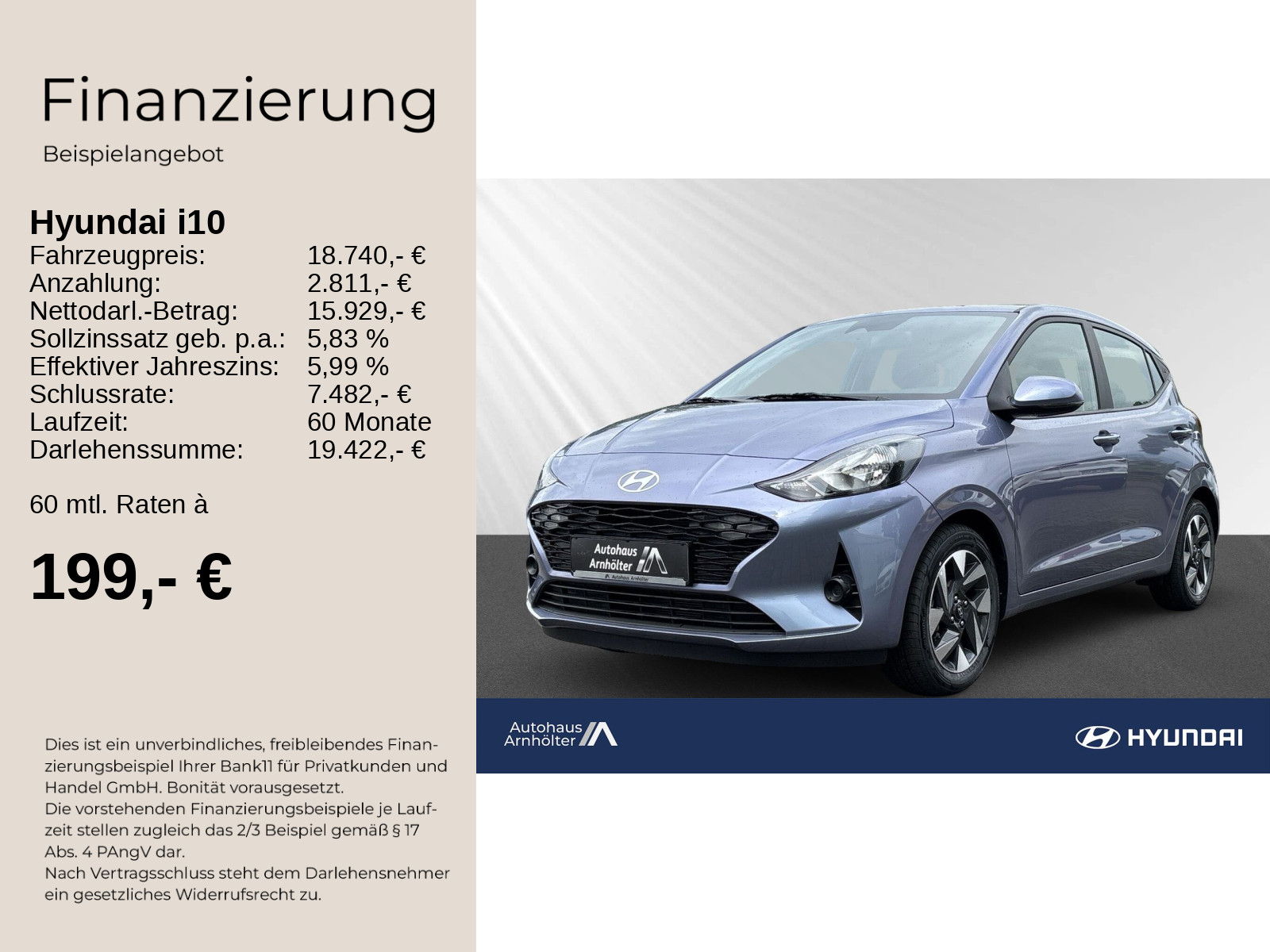 i10 MY25 1.0 A/T TREND +KOMFORTPAKET+NAVI+KAMERA