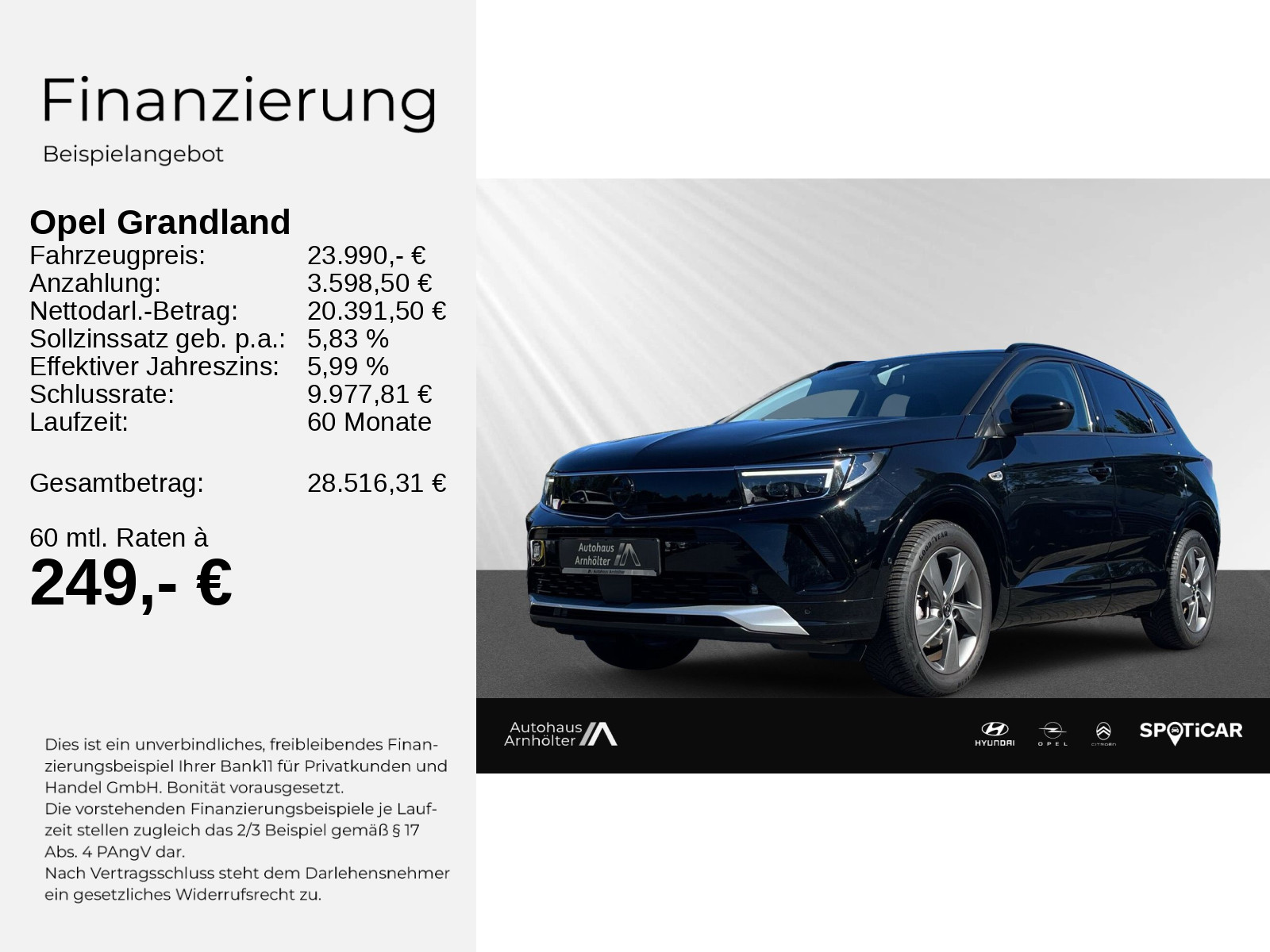 Grandland ENJOY 1.2 +Turbo+SHZ+LHZ+PDC+CARPLAY++