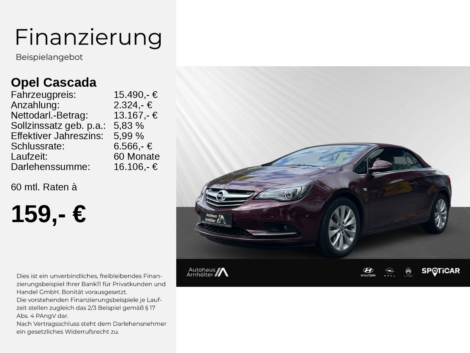 Cascada 1.6 Innovation S/S Leder+Navi+AFL+Xenon