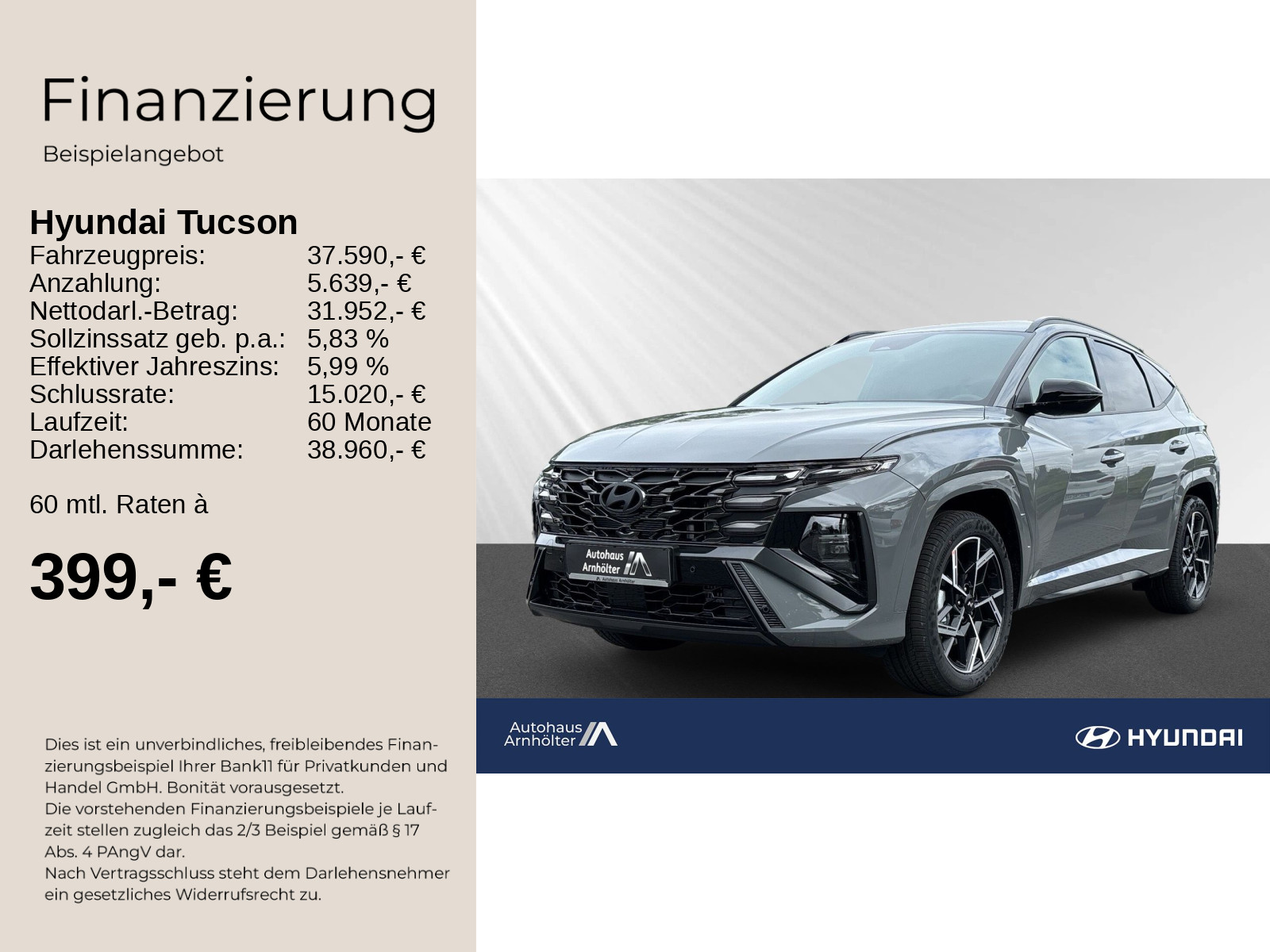 TUCSON 1.6 T-GDI 48V 7DCT 2WD N-LINE +Sitz-Paket