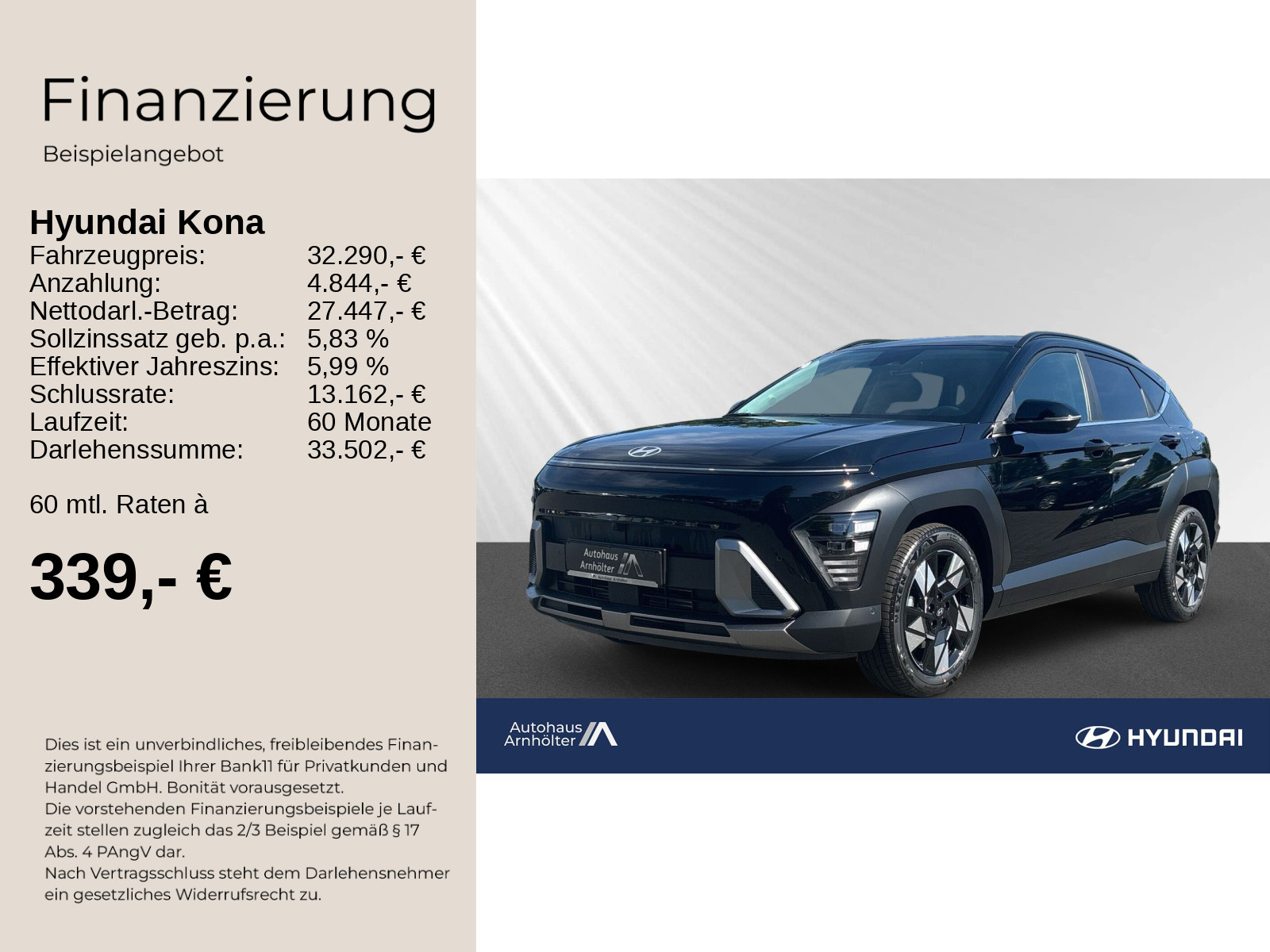 KONA MY25 1.6 T-GDI 7-DCT 2WD Prime + Sitz-Paket