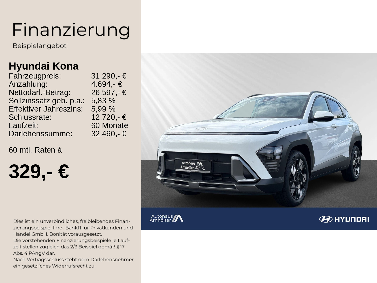 KONA SX2 MY25 1.6 T-GDI 7-DCT Prime + Sitz-Paket