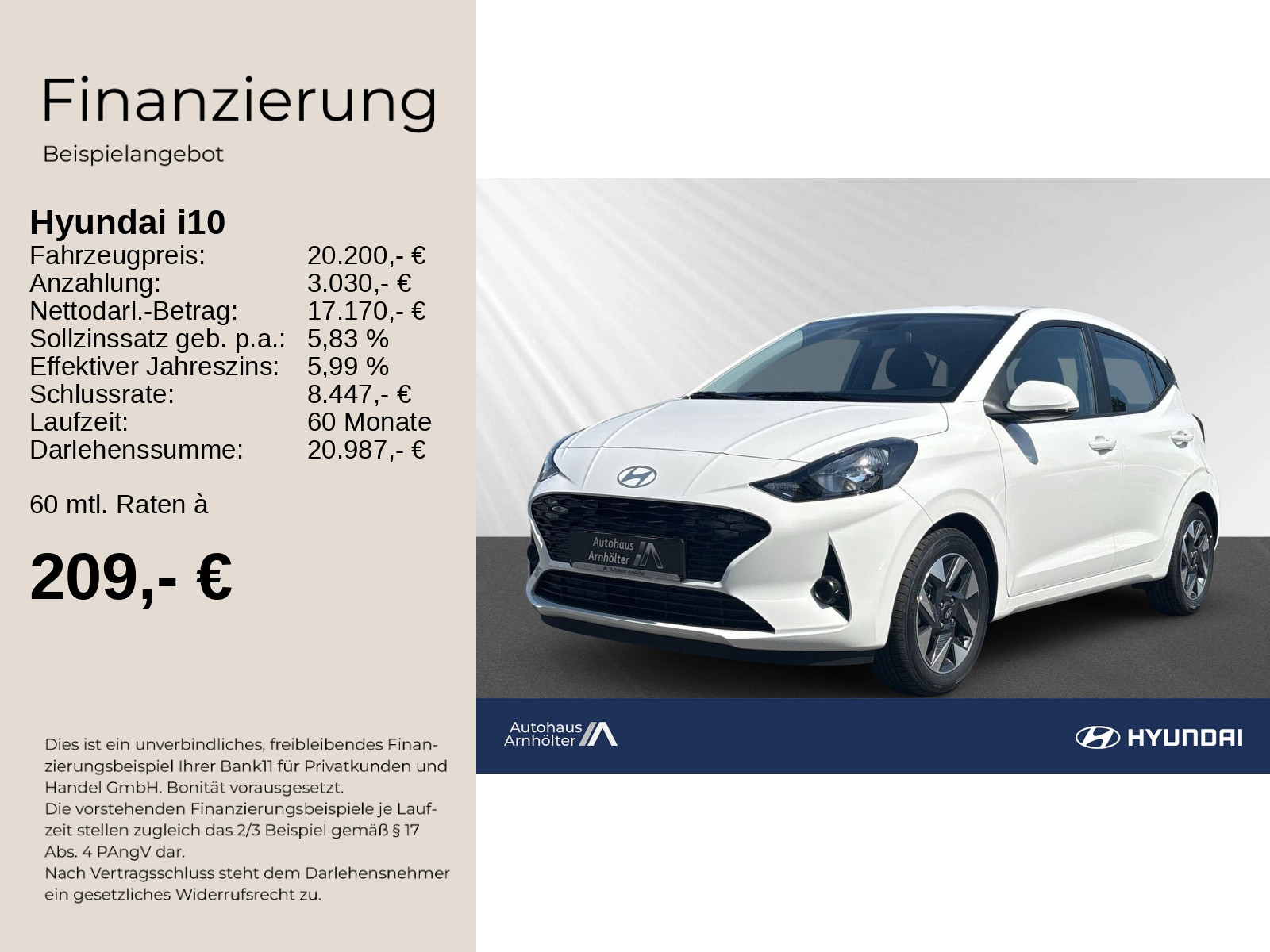 i10 FL (MY25) 1.2 Benzin (79 PS) 5-AMT 2WD Trend