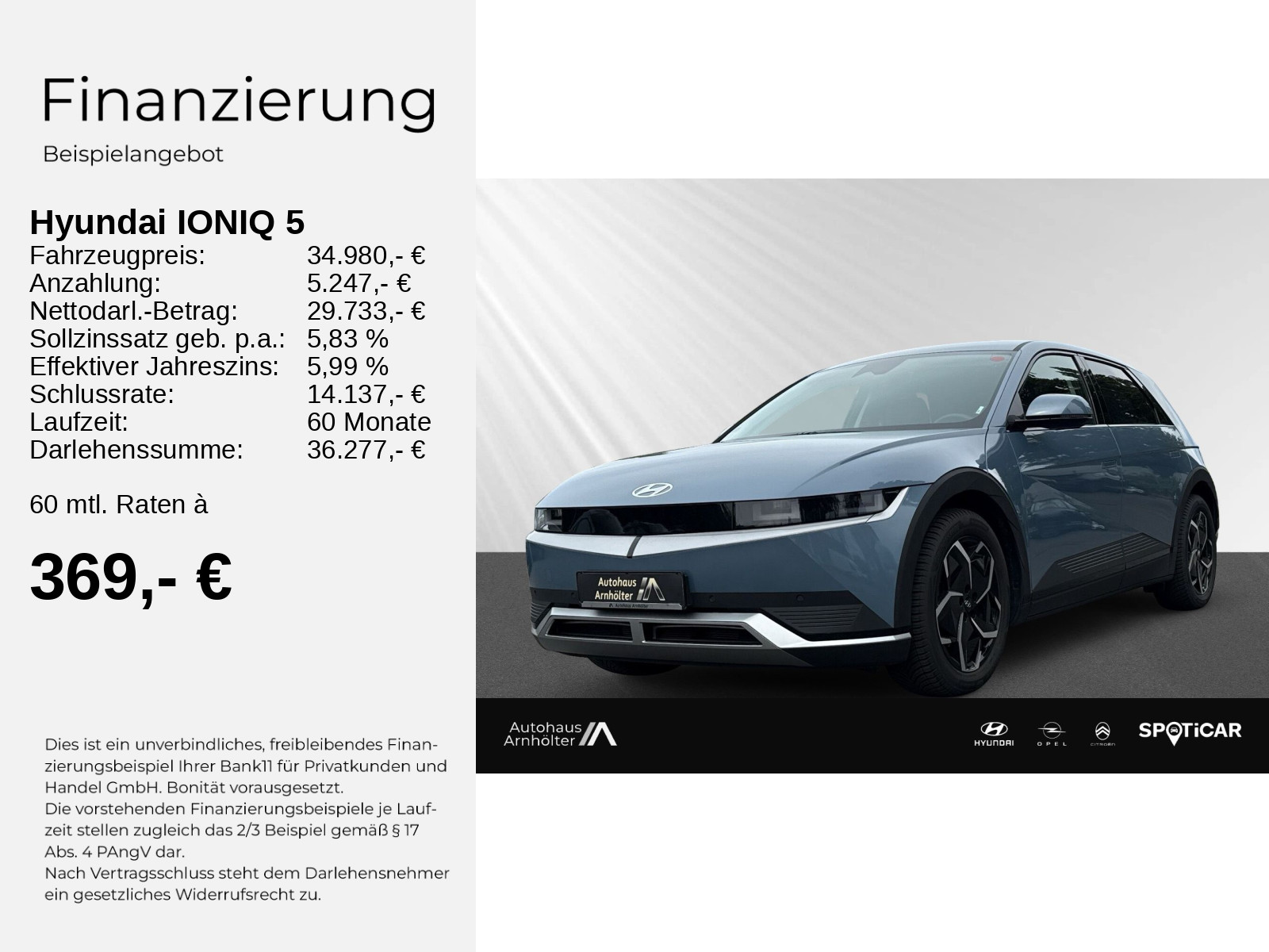 IONIQ 5 HECK  +77,4 kWh+TECHNIQ+NAV+PDC+CAM+SHZ+