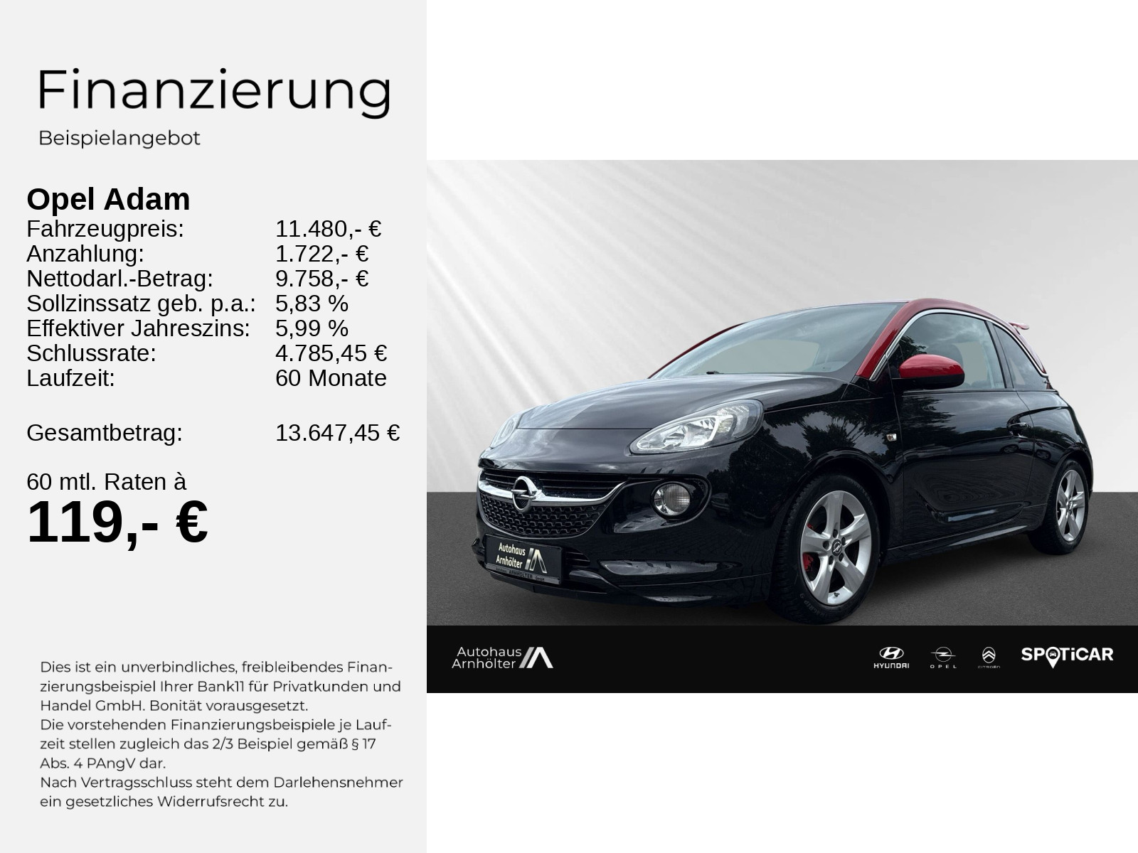 ADAM S 1.4 Turbo 150 PS S/S +KLIMAAUTO+GARANTIE+