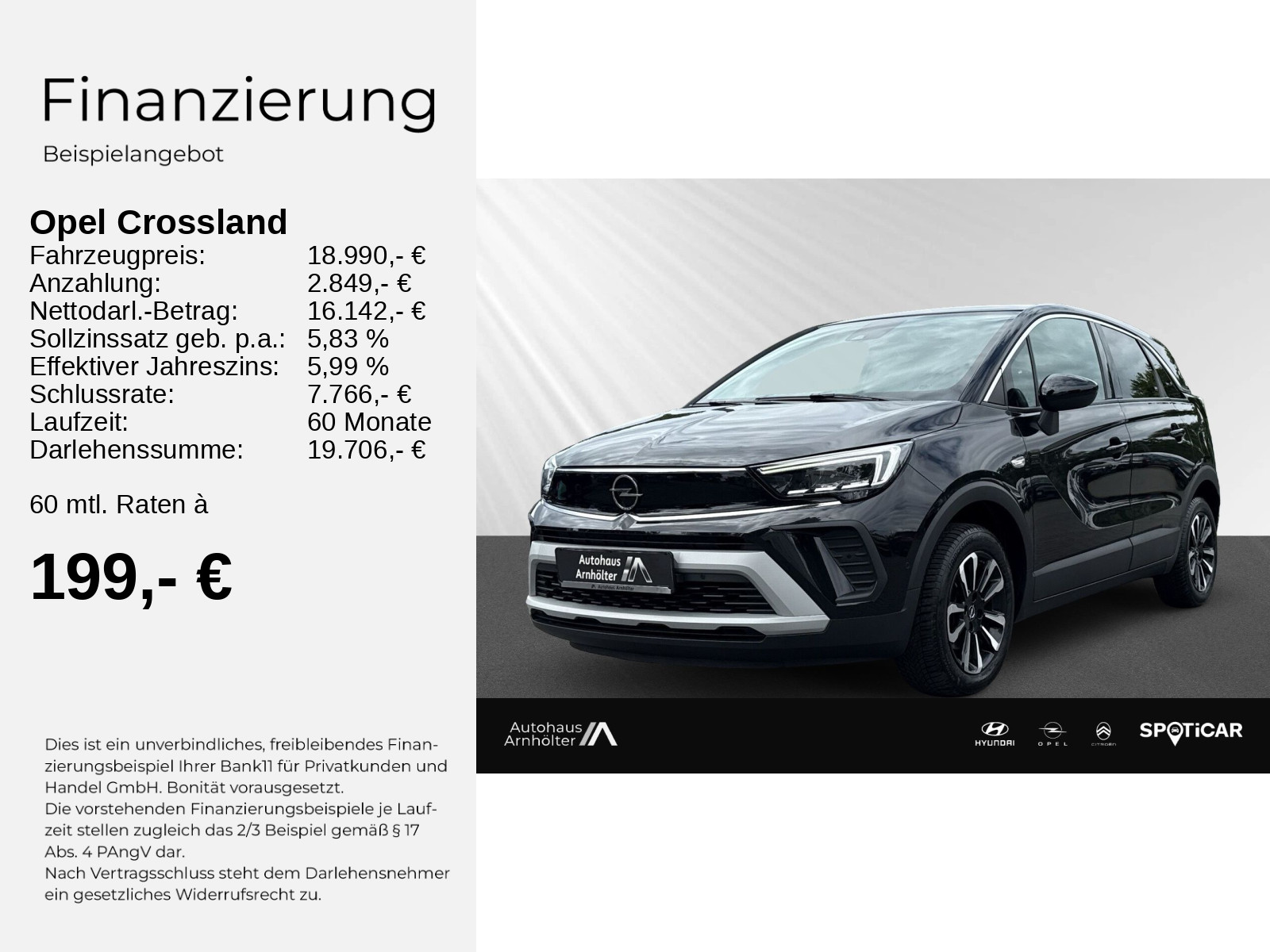 CROSSLAND ELEGANCE 1.2 +AT+NAVI+PDC+CAM+CARPLAY+