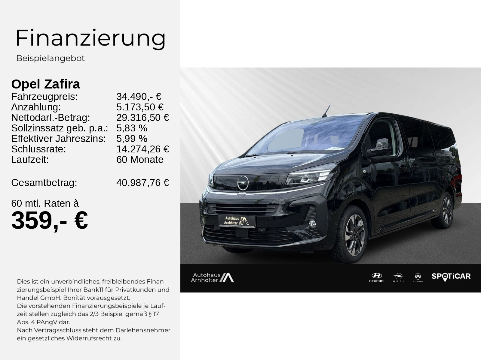 ZAFIRA EDITION XL 2.0 130KW KLIMA+SHZ+LED+AT+