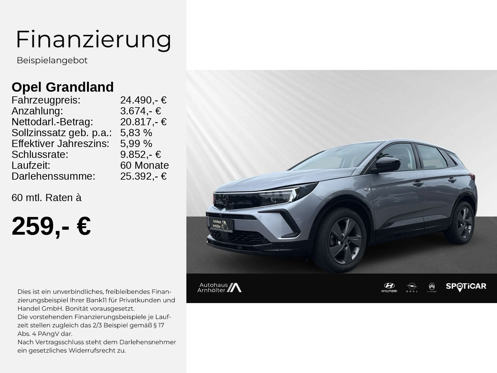 Grandland GS 1.2 Turbo S/S 96KW AT8 +AHK+PARKAS+