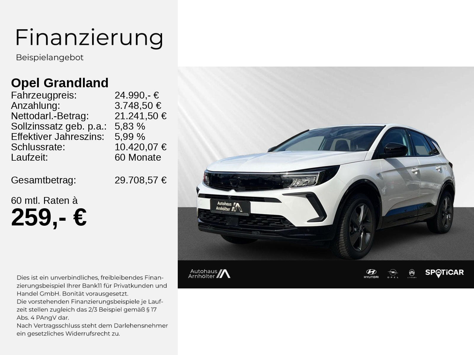 Grandland GS 1.2 Turbo S/S 96KW AT8+AHK+NAVI+CAM