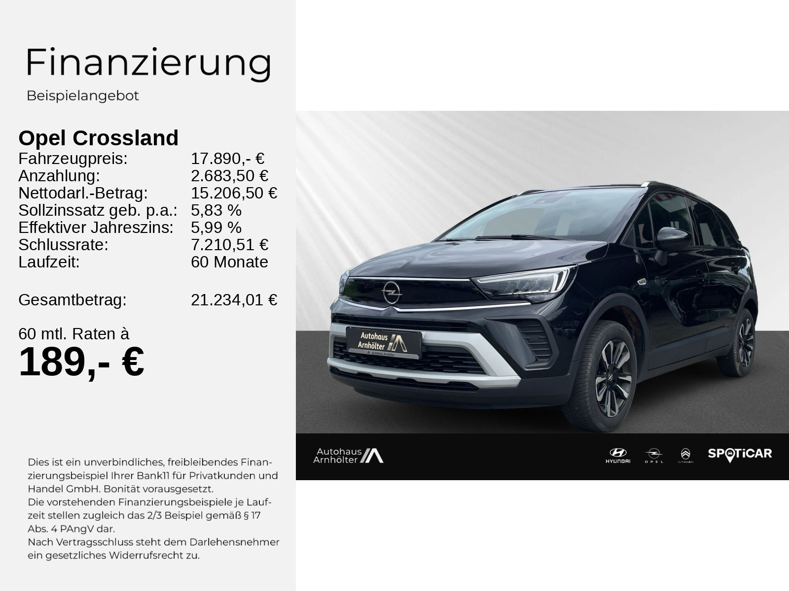 CROSSLAND ELEGANCE 1.2 KLIMA+LED+PANORAMA+LM+AT+