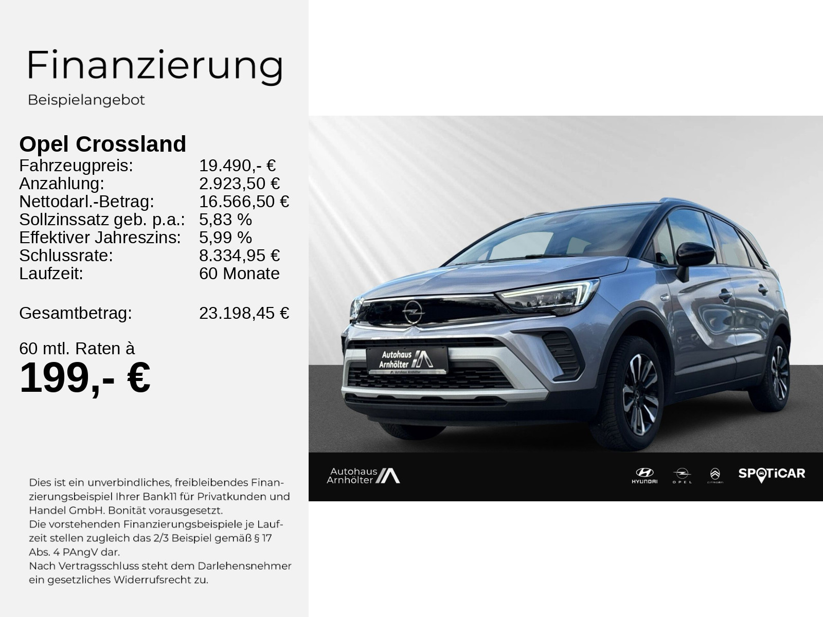 CROSSLAND ELEGANCE 1.2 +NAVI+ALLWETTER+CARPLAY++