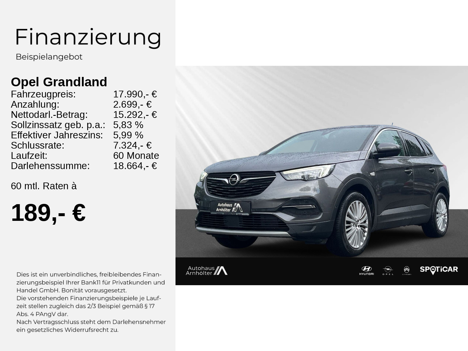 Grandland X, Innovation 1.2+CAM+PDC+CARPLAY+ALU+