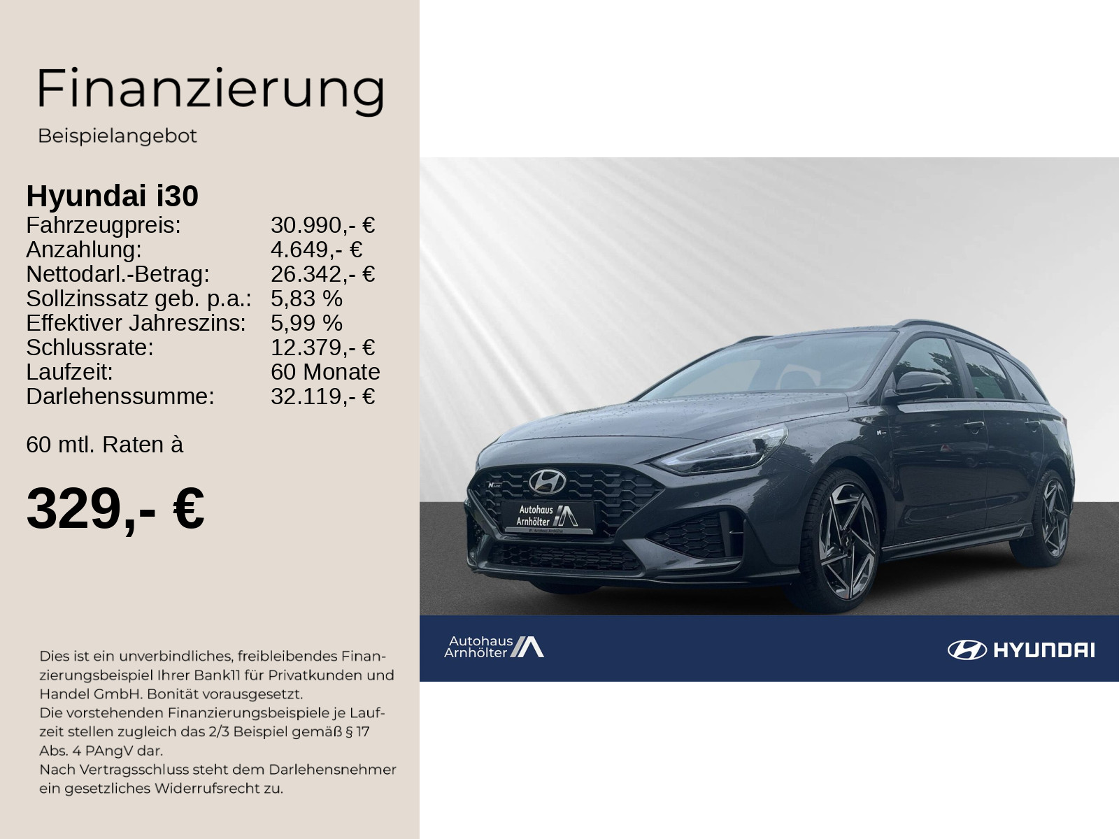 i30 FL Kombi MY25 1.5 140PS 48V 7-DCT N LINE+KAM