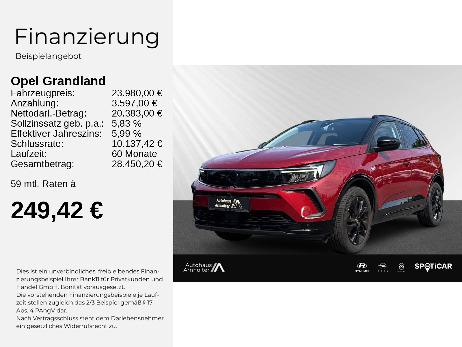 Grandland 1.2 GS ++AT+NAVI+PDC+CAM+CARPLAY+SHZ++