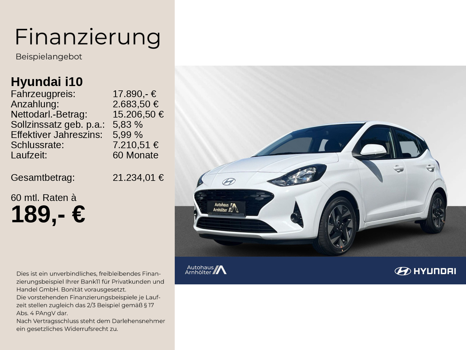 i10 FL MY25 1.0 A/T Trend+NAVI+KAMERA+CARPL+PDC+