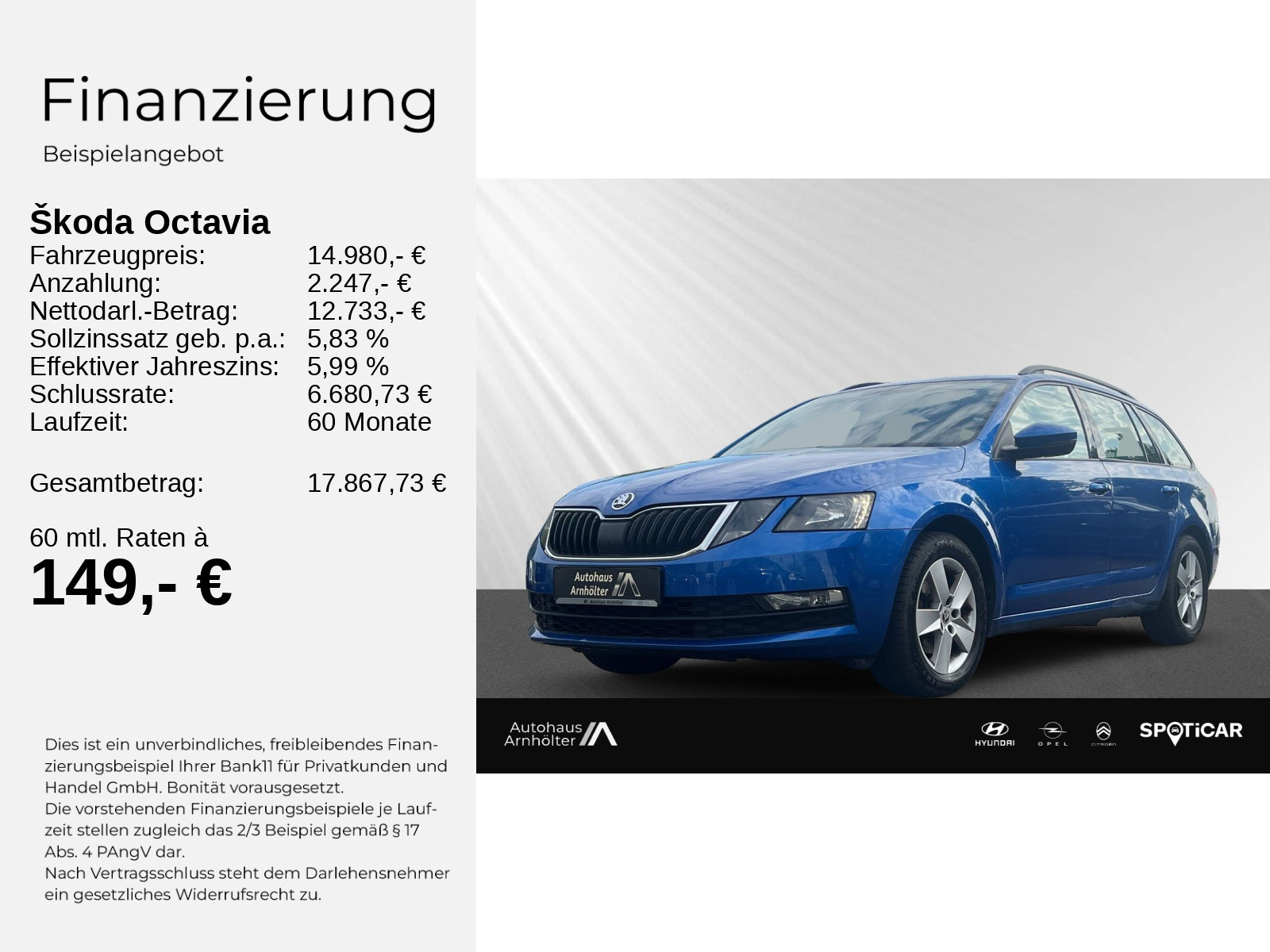 Octavia Combi 1.5 TSI ACT Ambition+PDC+SHZ+PLAY+