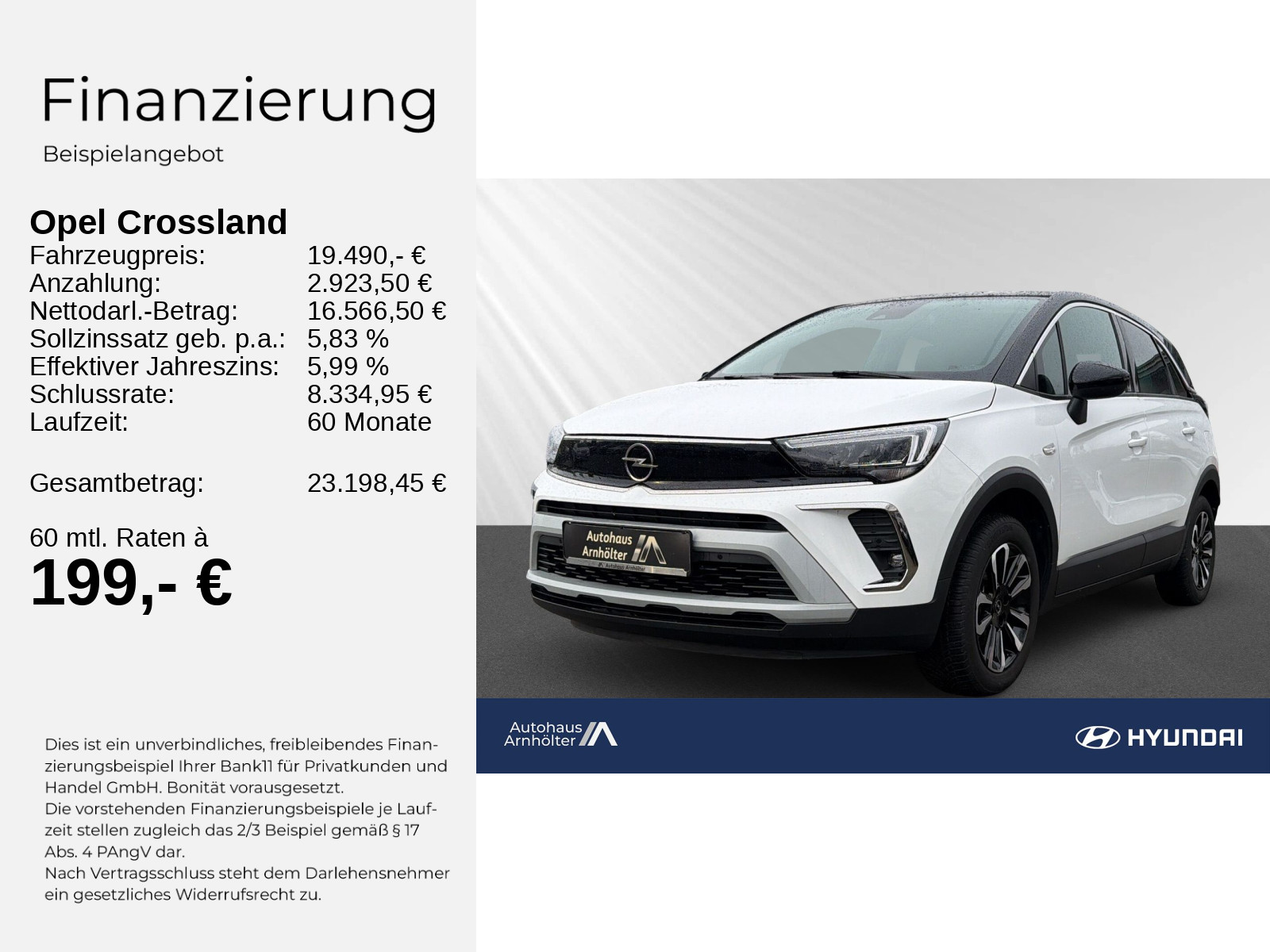 Crossland Elegance Paket 1.2 Turbo+PDC+SHZ+LHZ++