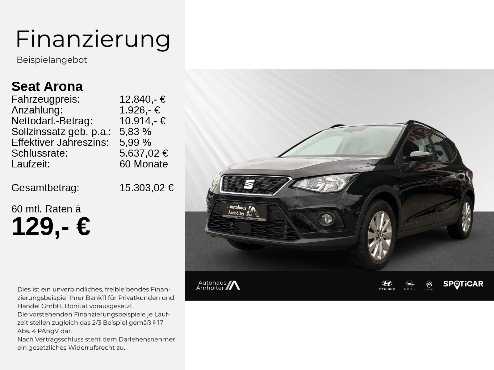 Arona 1.0 TGI Style KLIMA+PDC+SHZ+KAMERA+TEMPOM+