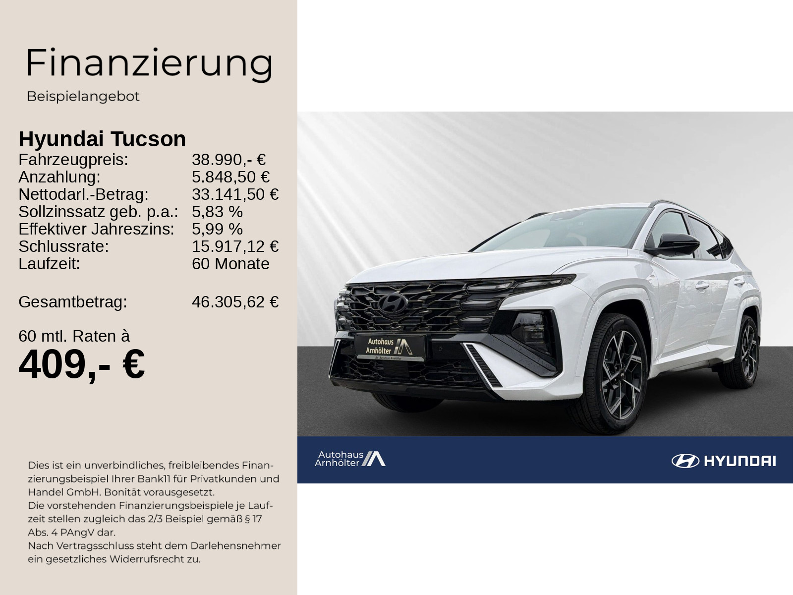 TUCSON MY26 1.6 T-GDI HEV 239PS 6AT 2WD N-LINE +