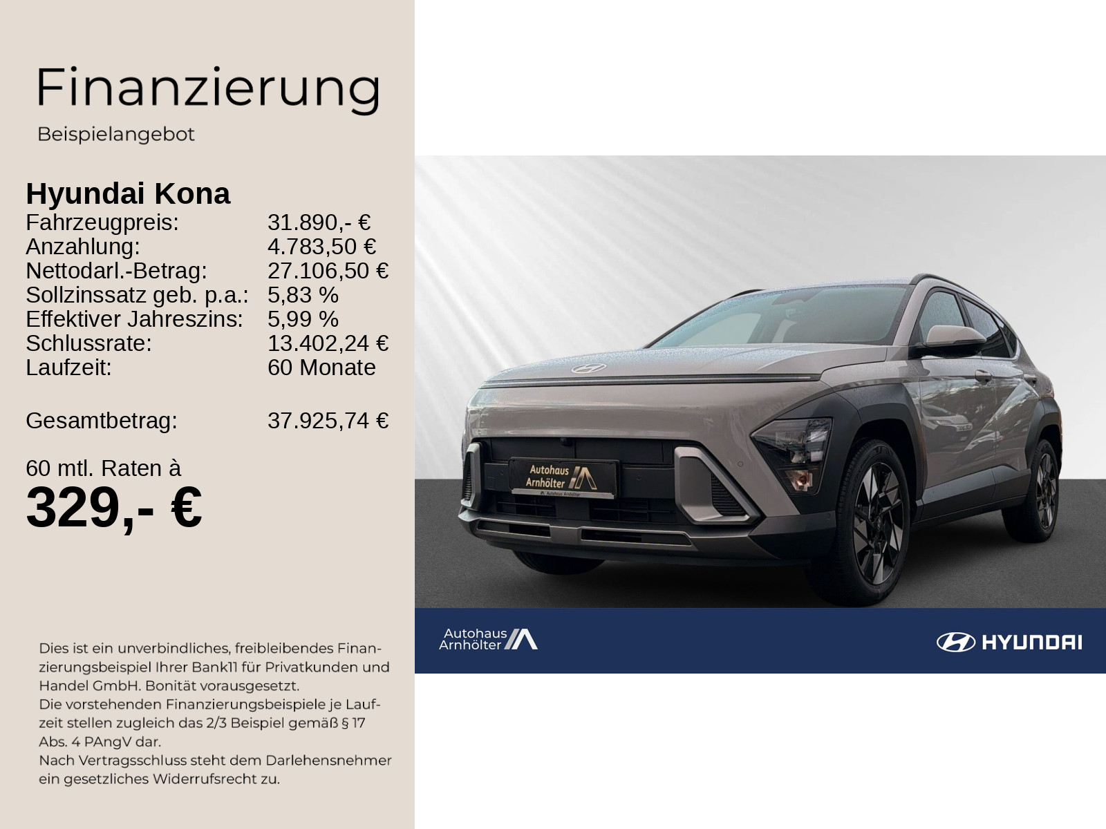 KONA MY26 HEV 1.6 GDI 138PS DCT TREND +ASP+EL.H+
