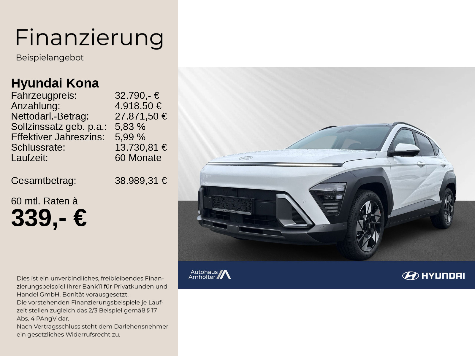 KONA MY26 Hybrid 1.6 138PS DCT Prime+SCHIEBEDACH