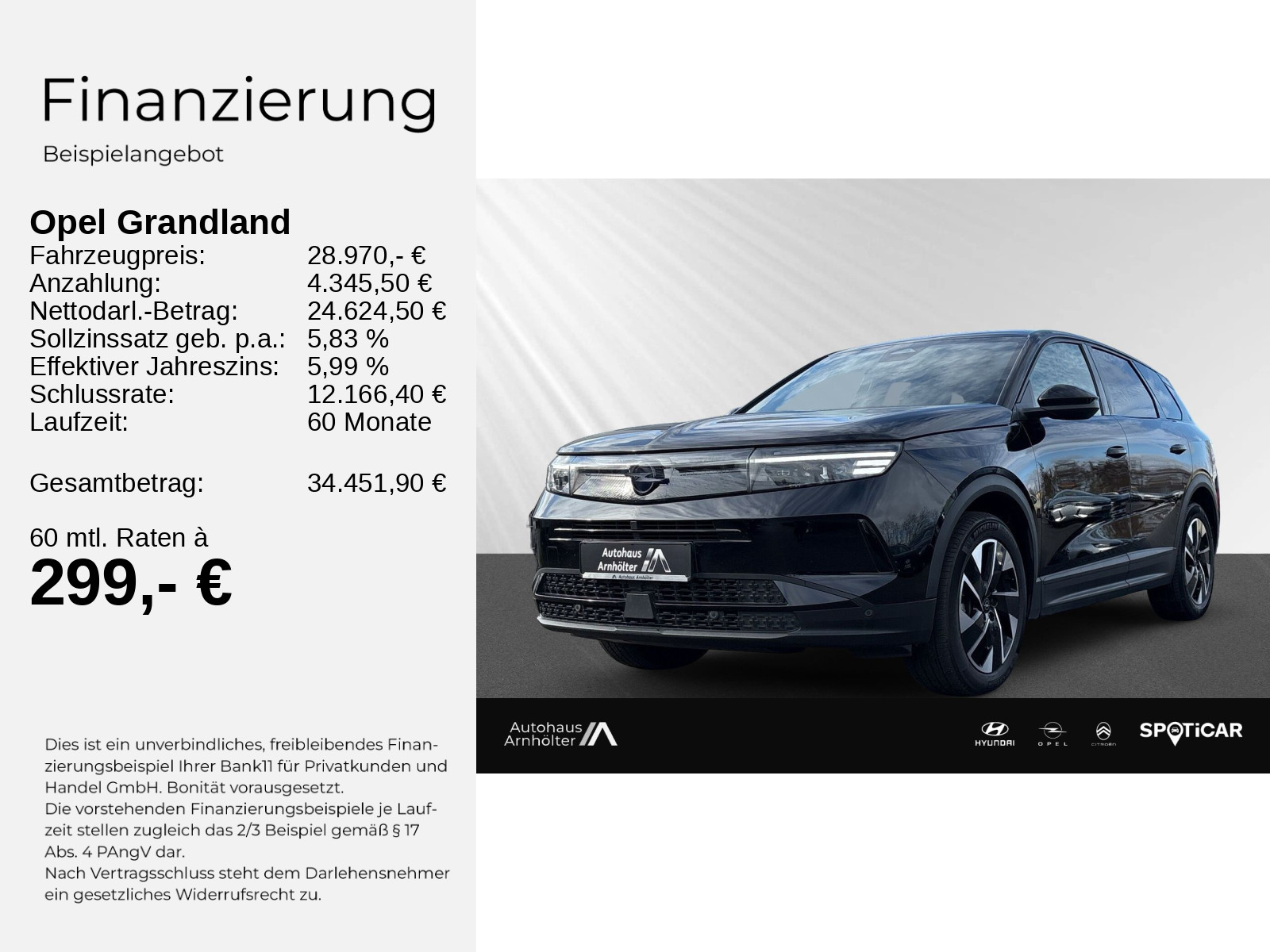 Grandland B GS 1.2 Hybrid 48V eDCT6+SHZ+LHZ+NAV+