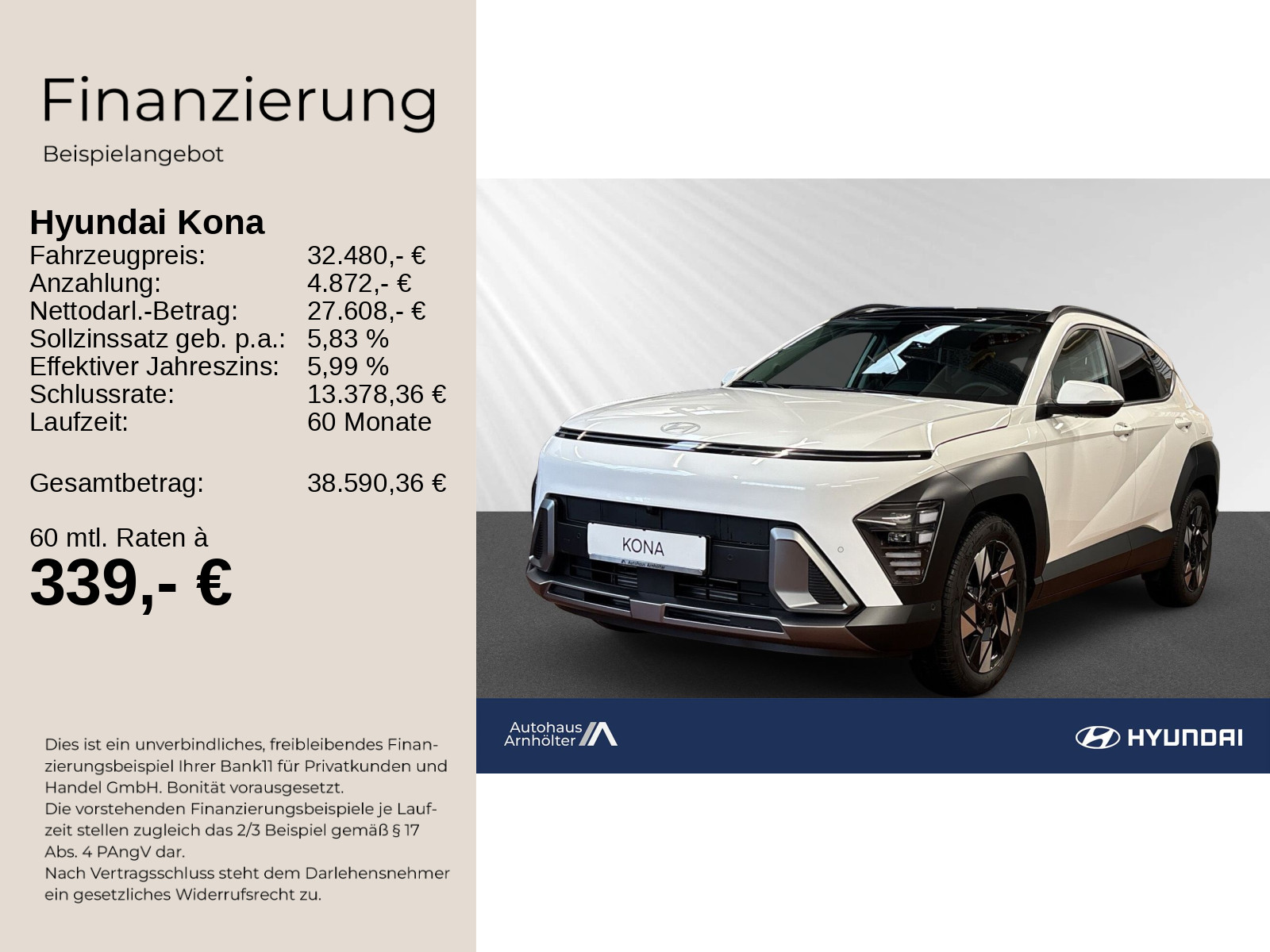 KONA MY25 1.6 T-GDI 170 PS 7DCT 4WD Prime + Dach