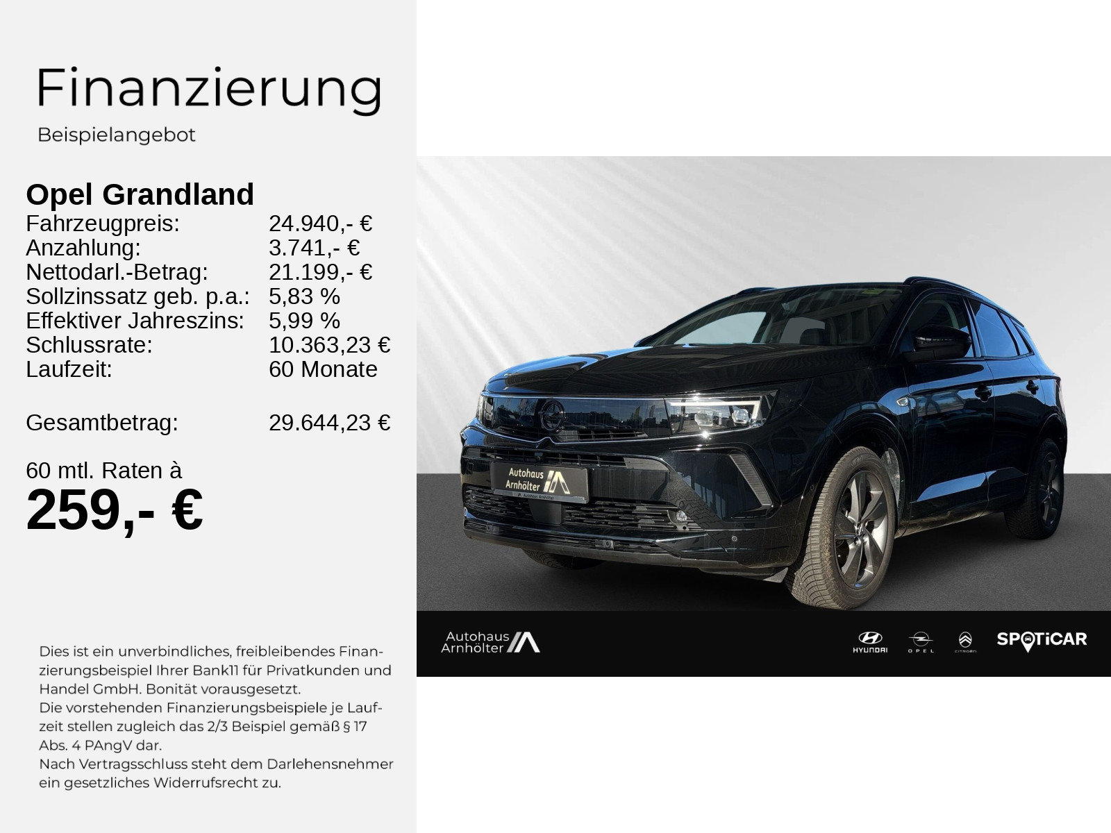 Grandland 1.2 GS KLIMA+PDC+KAMERA+SHZ+LHZ+ AT8++