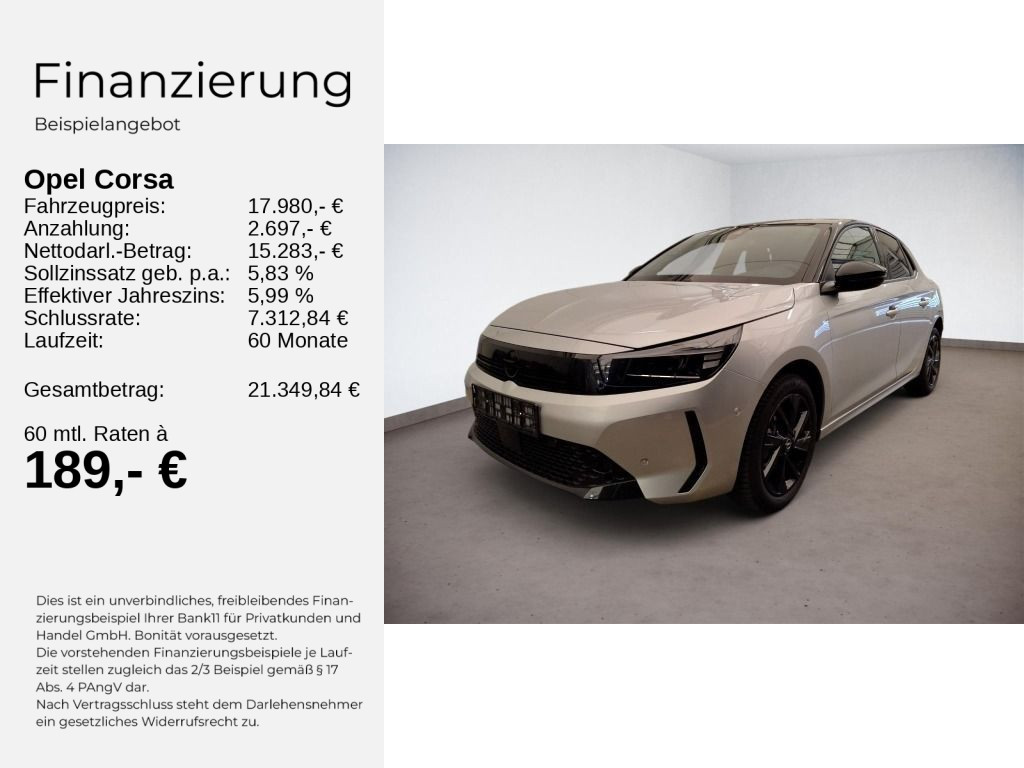 Corsa F GS 1.2 HYBRID KLIMA+PDC+KAMERA+SHZ+LHZ++