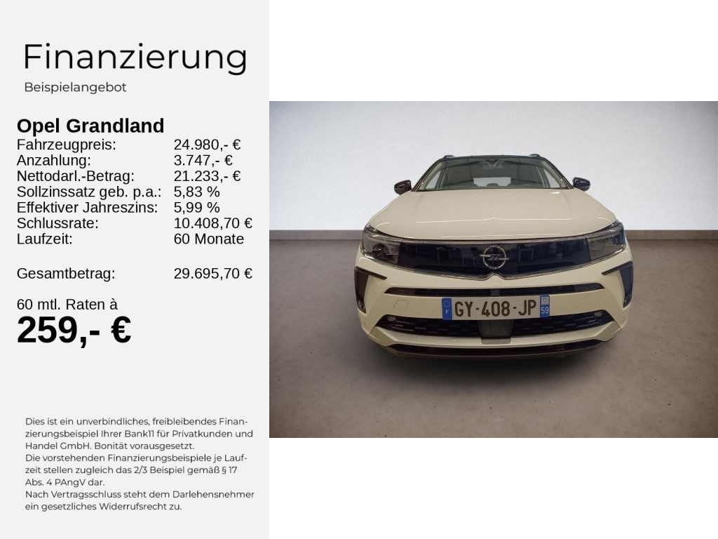 Grandland Elegance 1.2 Turbo AT8+SHZ+CARPLAY+LHZ