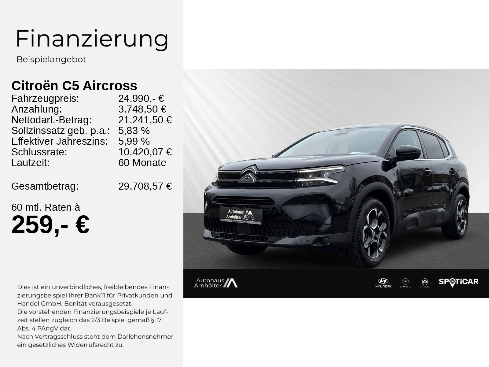 C5 Aircross Plus Hybrid145 E-DSC6+PDC+NAVIGATION