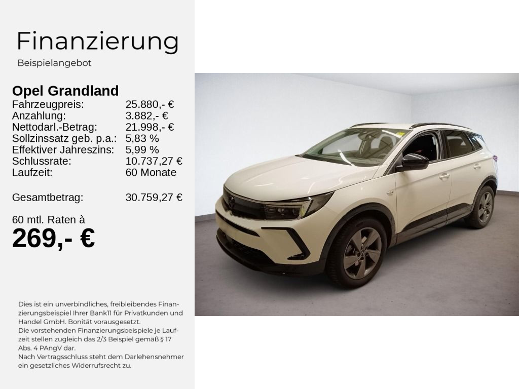 Grandland GS 1.2 Turbo +AT8+SHZ+LHZ+CARPLAY+PDC+