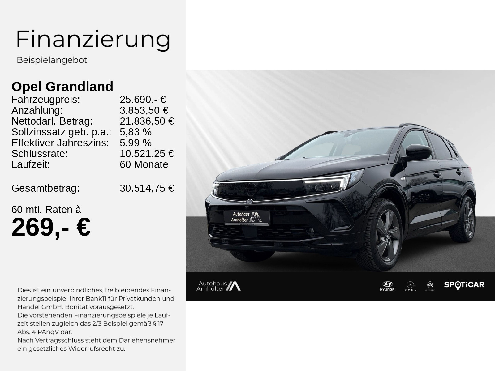 Grandland GS 1.2 Turbo AT8+NAVI+CARPLAY+PDC+CAM+