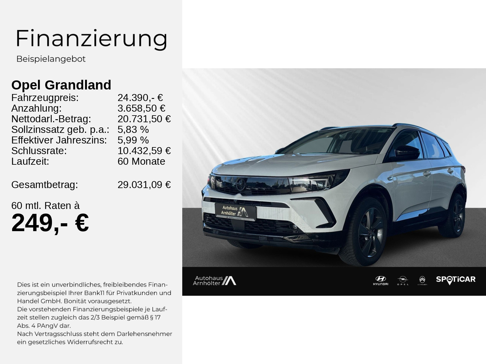 Grandland 1.2 GS KLIMA+PDC+KAMERA+SHZ+LHZ+AT8+++