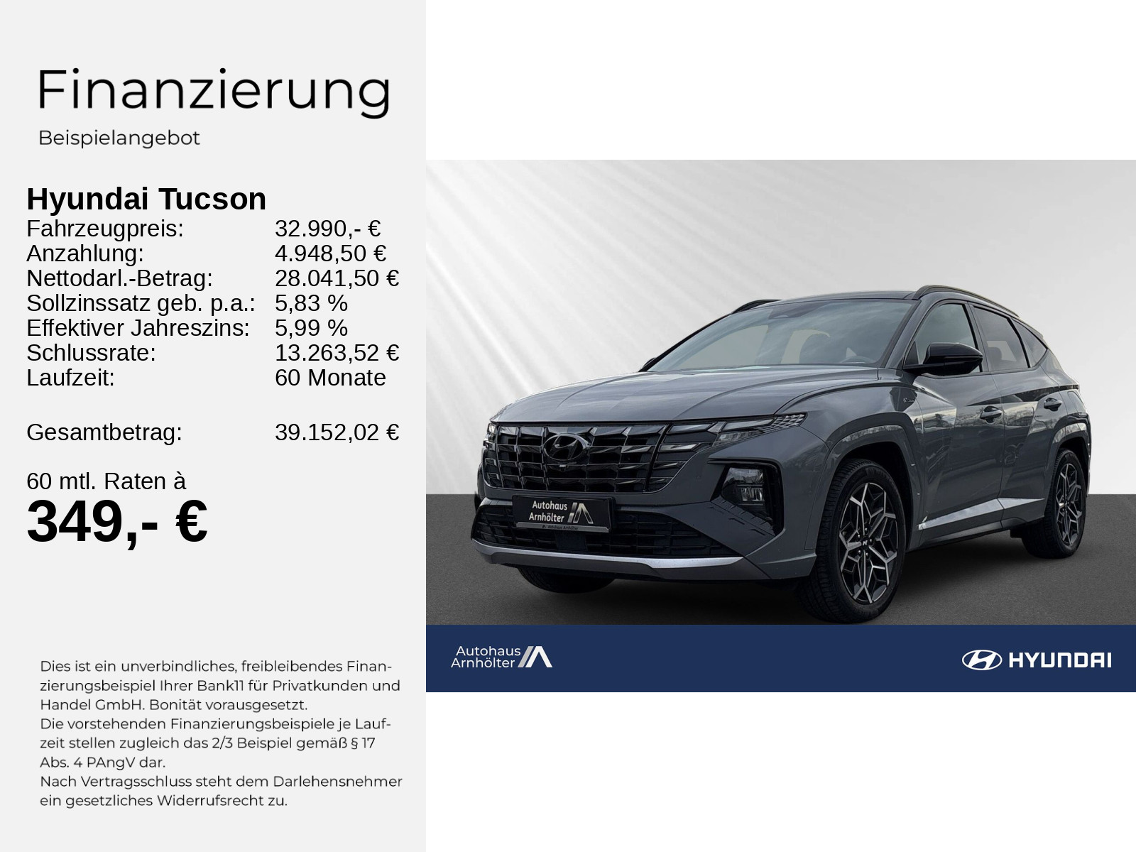 Tucson 1.6 T-GDI Plug-In-Hybrid N Line+SHZ+NAVI+