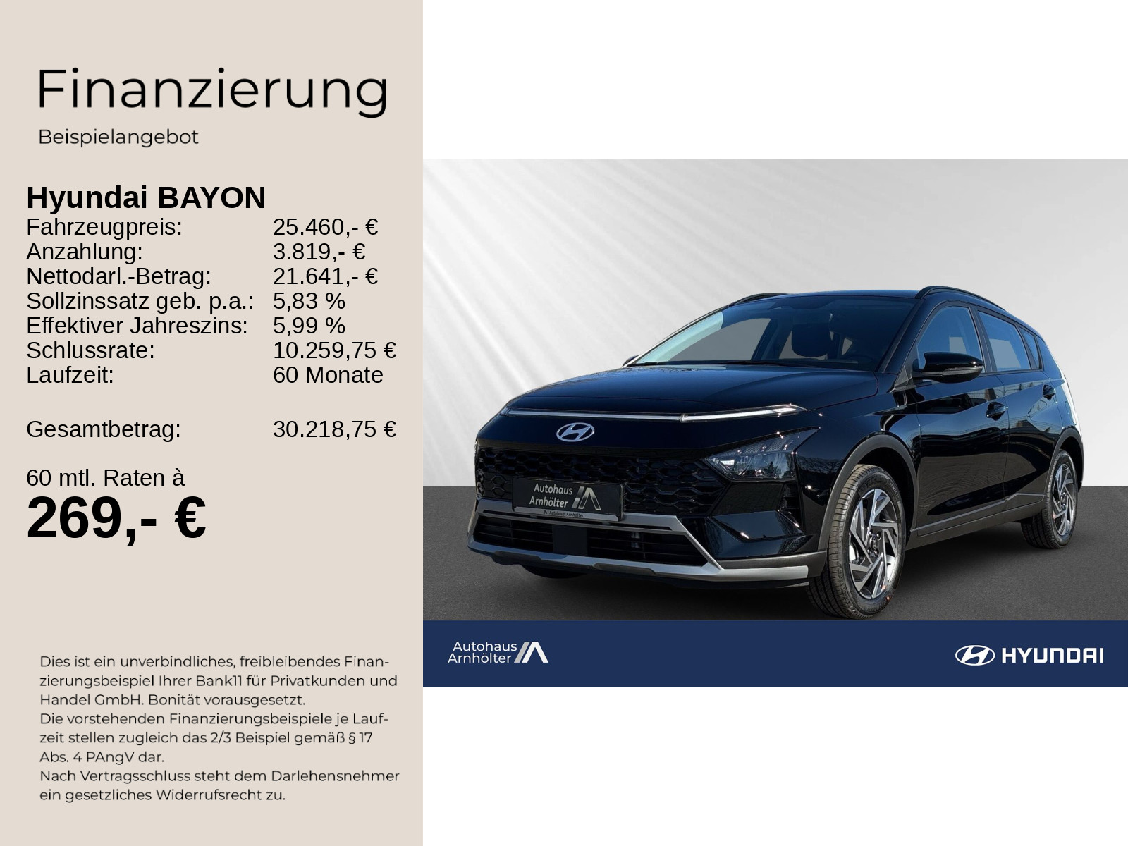 BAYON FL MY26 1.0 T-GDI 7-DCT 2WD Trend Komfort-P