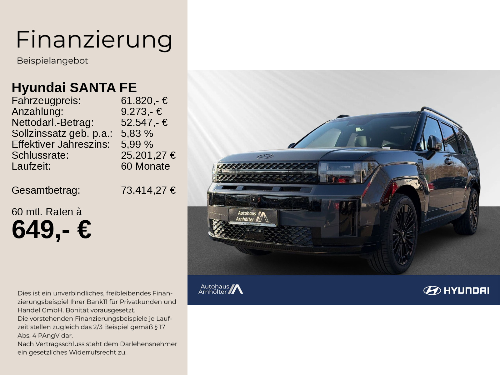 SANTA FE MY26 HEV 5S 1.6 T-GDI 2WD BLACKLINE +SD