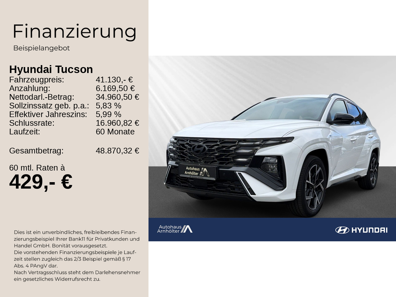 TUCSON MY26 HEV 1.6  T-GDi 239PS 2WD N LINE2,39%