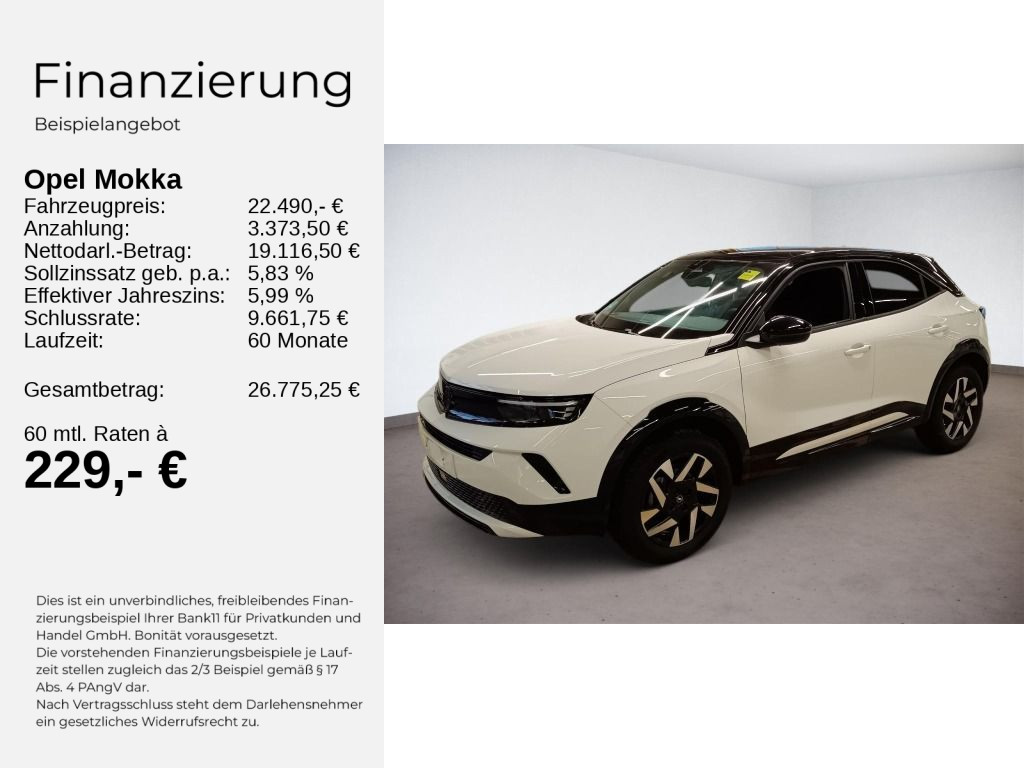 Mokka B GS 1.2 KLIMA+PDC+KAMERA+SHZ+LHZ+LED+AT++