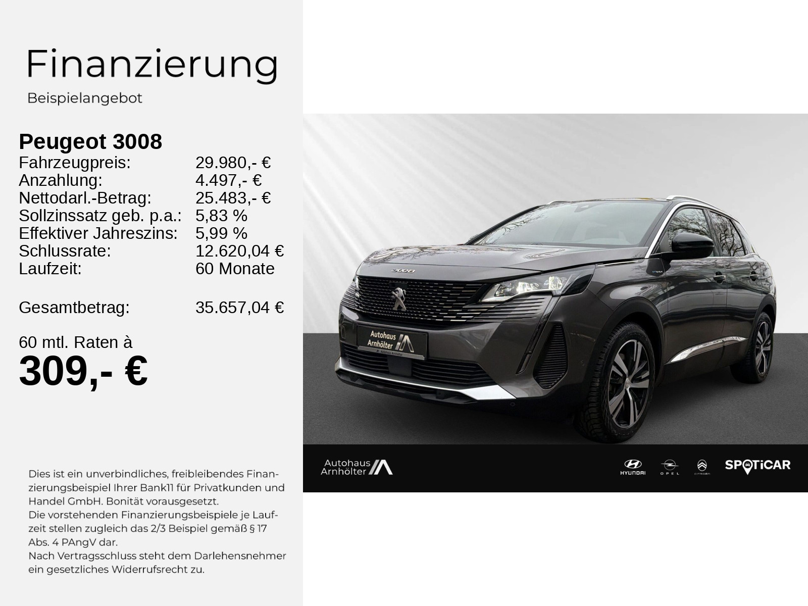 3008  1.6 Hybrid 4 300 Plug-In+KAMERA +