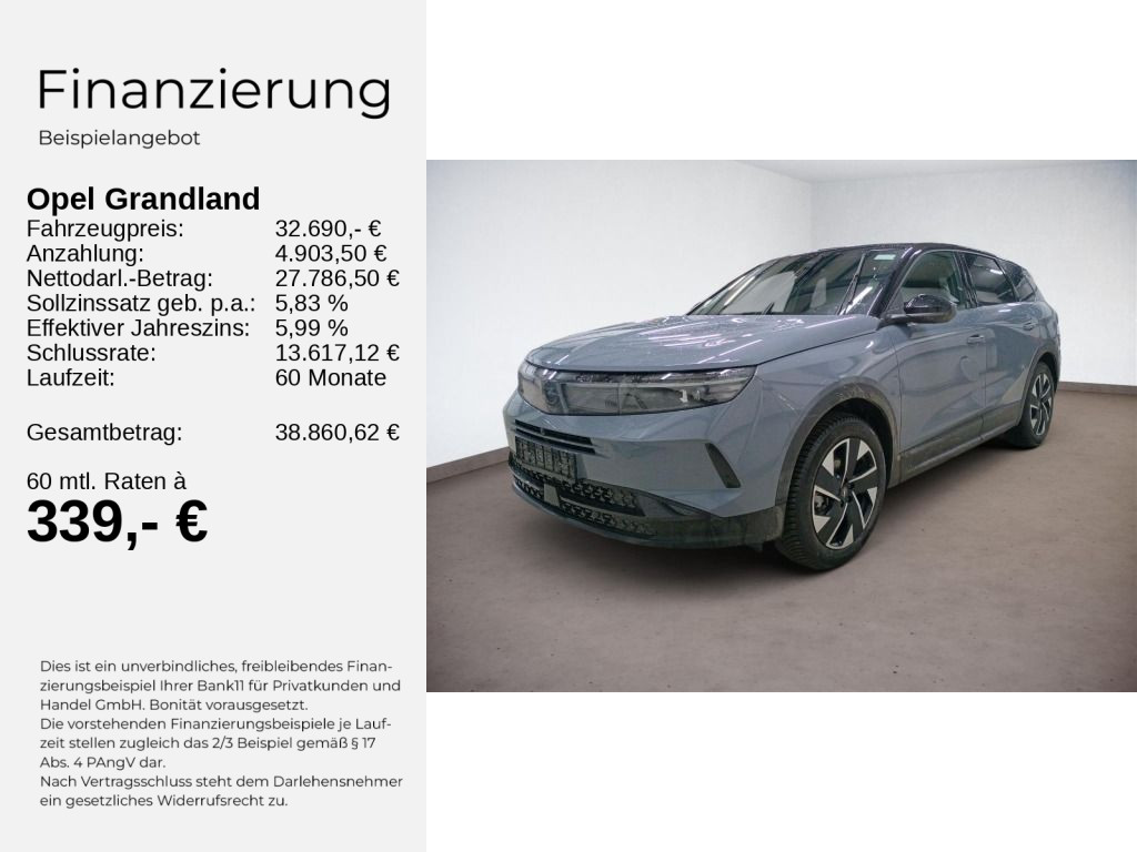 Grandland B GS 1.2 HYBRID KLIMA+PDC+KAMERA+SHZ++